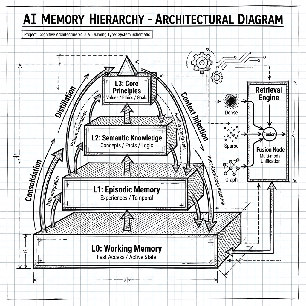 Infinite Context on a Budget: Designing a 4-Tier Memory System for Local LLMs